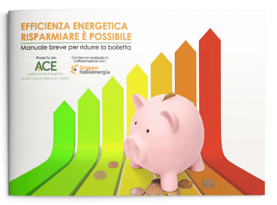 Copertina del Pdf e-book - Efficienza energetica risparmiare è possibile - Manuale breve per ridurre la bolletta
